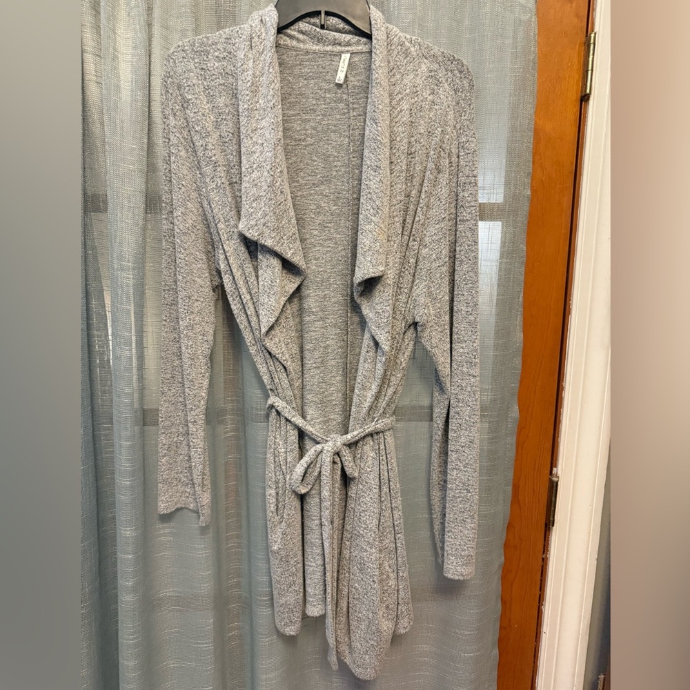 Light Gray Knit Robe